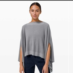Lululemon Forward Fliw Poncho Rhino Grey